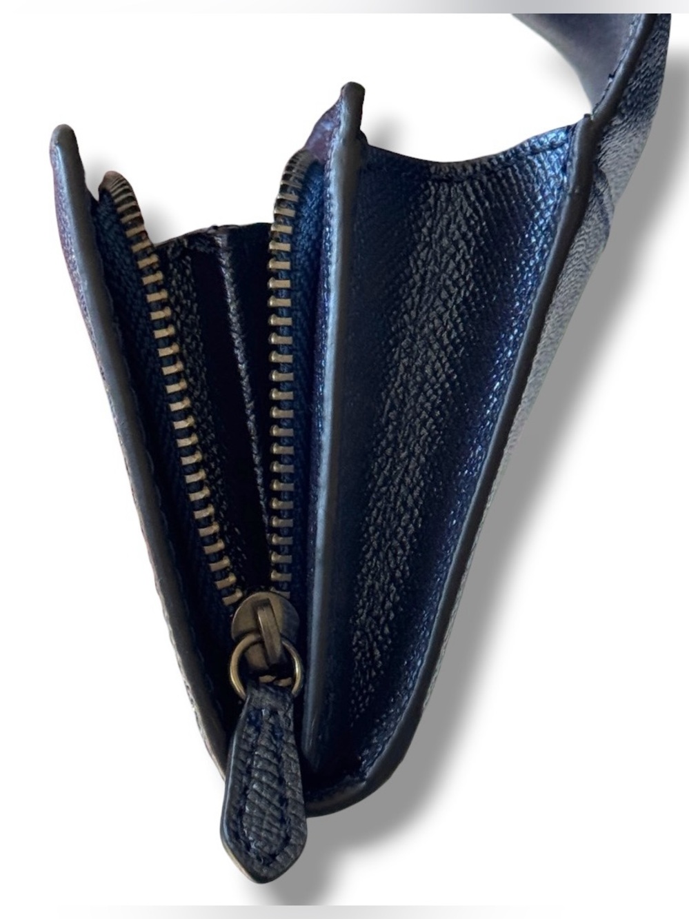 Coach Ace Bear Slim Envelope Wallet Metallic Navy NWOT Rare Novelty - Picture 13 of 16